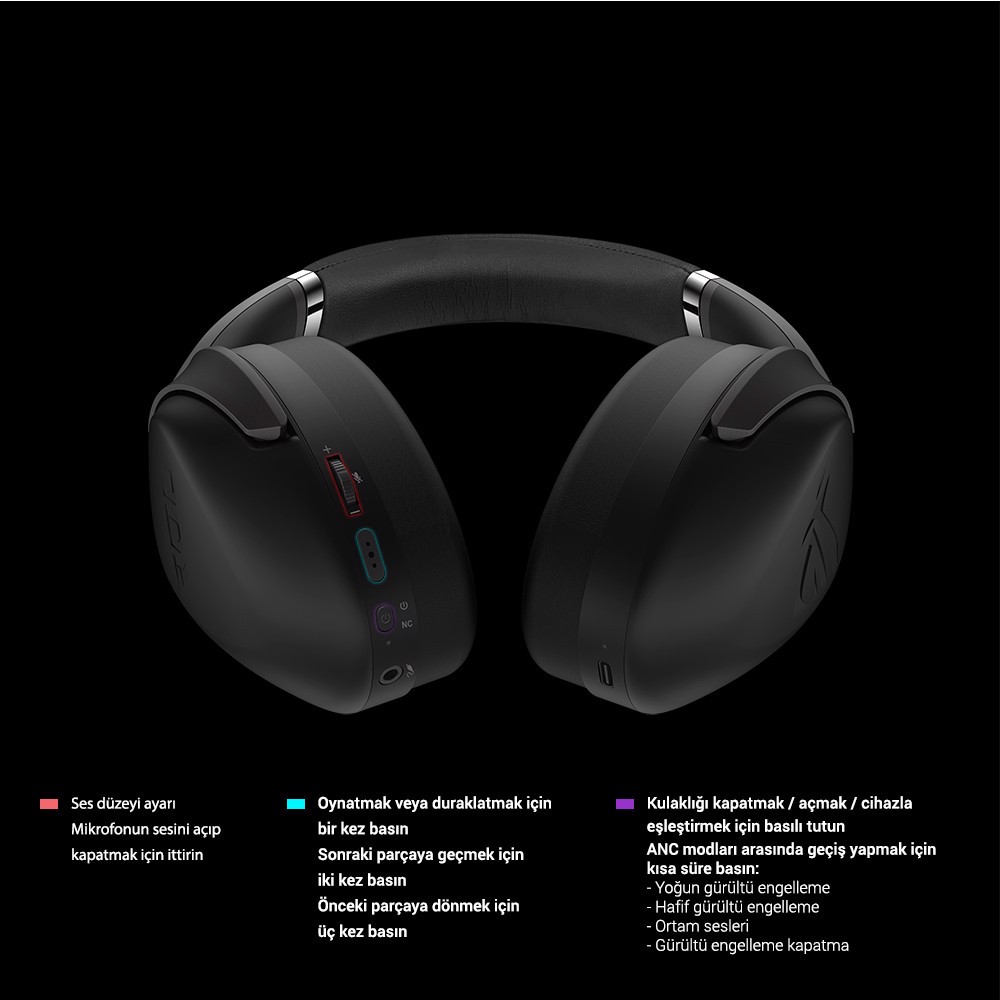 ASUS ROG STRIX Go BT 7 1 Surround Bluetooth Gaming Kulaklik ITOPYA