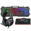 Rampage KM-GX7 FITMENT Rainbow USB Gaming Combo Set(Gaming Klavye+Mouse+Kulaklık+Mousepad)