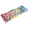 Rampage YORU TKL Beyaz/Gri Type-C Bağlantılı OUTEMU Red Swich Q Mekanik RGB Gaming Klavye