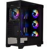 BitFenix Graph 750W 80+ Bronze  Tempered Glass FRGB USB 3.0 Mesh ATX Mid Tower Siyah Kasa