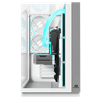 PowerBoost ECLIPSE USB 3.0 USB-C Tempered Glass 8x ARGB Fanlı ATX Mid Tower Beyaz Gaming Kasa 