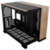CORSAIR 2500X Tempered Glass Dual Chamber USB 3.1 Type-C Siyah/Ceviz Ağacı mATX Kasa