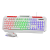 GameBooster KM-11W Knight Beyaz Klavye Mouse Set
