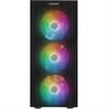 Everest FACED V1 550W Tempered Glass USB 3.0 Mesh Rainbow ATX Siyah Kasa