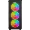 Rampage HELIOS Mesh 650W 80+ Siyah Temperli Cam 4x12cm Rainbow ATX Gaming Siyah Kasa