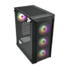  FSP CMT318 Tempered Glass USB 3.0 Tempered Glass Rainbow E-ATX Kasa + FSP 750W PSU