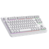 GameBooster G75 Elya Rainbow Aydınlatmalı Beyaz TKL Membrane Gaming Klavye