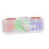 GameBooster KM-11W Knight Beyaz Klavye Mouse Set