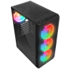 Rampage HELIOS Mesh 650W 80+ Siyah Temperli Cam 4x12cm Rainbow ATX Gaming Siyah Kasa