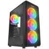 Rampage HELIOS Mesh 650W 80+ Siyah Temperli Cam 4x12cm Rainbow ATX Gaming Siyah Kasa