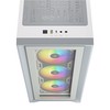 CORSAIR iCUE 4000X RGB Tempered Glass Beyaz Mid Tower Kasa