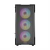 FAZEON F1 650W 80+ Bronze Tempered Glass Mesh 4x Rainbow Fanlı USB 3.0 mATX Bilgisayar Kasası