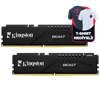Kingston 16GB(2x8GB) Beast 6000Mhz CL30 DDR5 EXPO Siyah Dual Kit Ram