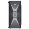 PowerBoost VK-G3621C Rainbow Mesh ABS USB 3.0 Siyah Mid Tower Kasa