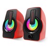 Rampage RMS-G7 FALSETTO 2.0 6 Watt RGB Ledli Kırmızı Oyuncu Speaker