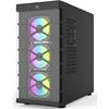 PowerBoost PB-GR222BB USB 3.0 Tempered Glass 7x RGB Fanlı ATX Siyah Gaming Kasa
