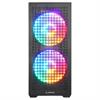 Rampage GYRA V1 Mesh Rainbow Tempered Glass Siyah Mid Tower Gaming Kasa