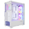 RAMPAGE GYRA V1 650W 80+ Bronze Tempered Glass USB 3.0 USB-C Rainbow ATX Beyaz Kasa