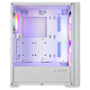 RAMPAGE GYRA V1 650W 80+ Bronze Tempered Glass USB 3.0 USB-C Rainbow ATX Beyaz Kasa