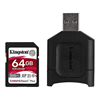 Kingston Canvas React Plus 64GB Flash Kart ve Kart Okuyucu