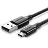 Ugreen USB to Micro USB 2M Siyah Hızlı Şarj Kablosu