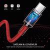 Ugreen USB A to USB C 1M Kırmızı Hızlı Şarj Kablosu
