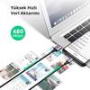 Ugreen USB to Micro USB 18W 1M Silver Örgülü Hızlı Şarj Kablosu