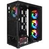 Everest FACED V3 500W Tempered Glass USB 3.0 Mesh Rainbow ATX Siyah Kasa