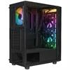 RAMPAGE AZZA V1 600W 80+ Bronze Tempered Glass USB 3.0 ARGB ATX Siyah Kasa