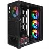 Everest FACED V5 600W Tempered Glass USB 3.0 Mesh Rainbow ATX Mid Tower Siyah Kasa