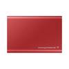 Samsung 1TB T7 USB 3.2 Gen 2 Kırmızı Taşınabilir SSD (1000MB Okuma / 1050MB Yazma)