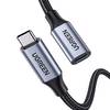 Ugreen USB C 3.1 Gen2 100W Thunderbolt 3 1m Alüminyum Gövde Örgülü Uzatma Kablosu