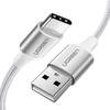 Ugreen USB to USB-C  Beyaz 50cm Örgülü Hızlı Şarj Kablosu