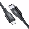 Ugreen Apple iPhone Type-C to Lightning Siyah 1m Data ve Şarj Kablosu 
