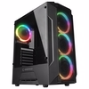 Rampage FUSION 650W 80+ BRONZE Temperli Camlı Rainbow Mesh Gaming Kasa