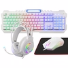 Rampage KM-GX7 FITMENT Rainbow USB Beyaz Gaming Combo Set(Gaming Klavye+Mouse+Kulaklık)