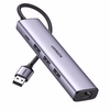 Ugreen USB-A to 1000Mbps Gigabit Ethernet 3*USB-A 3.0 Hub Çoklayıcı Dönüştürücü