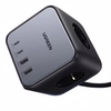 Ugreen DigiNest Cube 65W GaN 2 Hızlı Şarj Cihazı 2*USB / 2*Type-C 3 lü Akım Korumalı Küp Grup Priz