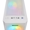 Rampage VIGILANT Mesh 650W 80+ BRONZE Temperli Camlı RGB Fan Beyaz ATX Mid Tower Gaming Kasa