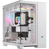 CORSAIR iCUE LINK 6500X RGB USB 3.2 Type-C Çift Odalı Beyaz ATX Mid-Tower Kasa