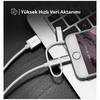 Ugreen iOS Lightning Type-C Micro USB 3 in 1  1M Siyah Şarj ve Data Kablosu
