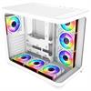 GameBooster GB-G2851BW Sea View USB 3.0 7x ARGB Fanlı ATX Mid Tower Beyaz Kasa + 850w 80+ Gold Gen5 PSU