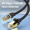 VegGieg CAT8 40Gbps 2000Mhz STP RJ45 Ethernet Kablosu 1 Metre