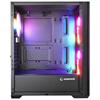 Rampage GYRA V1 Mesh Rainbow Tempered Glass Siyah Mid Tower Gaming Kasa
