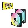 CORSAIR iCUE LINK QX140 RGB 140mm PWM Siyah İkili Kasa Fanı