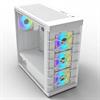PowerBoost PB-GR222BW USB 3.0 Tempered Glass 7x RGB Fanlı ATX Beyaz Gaming Kasa