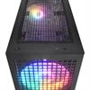 Rampage GYRA V1 Mesh Rainbow Tempered Glass Siyah Mid Tower Gaming Kasa