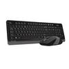A4 Tech Fsytler FG1010 Gri Türkçe Q Kablosuz Klavye Mouse Set