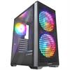 RAMPAGE GYRA V1 650W 80+ Bronze Tempered Glass USB 3.0 USB-C Rainbow ATX Siyah Kasa