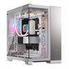 CORSAIR 6500X Tempered Glass Dual Chamber USB 3.2 Type-C Beyaz/Saten Gri Alüminyum Mid Tower ATX Kasa